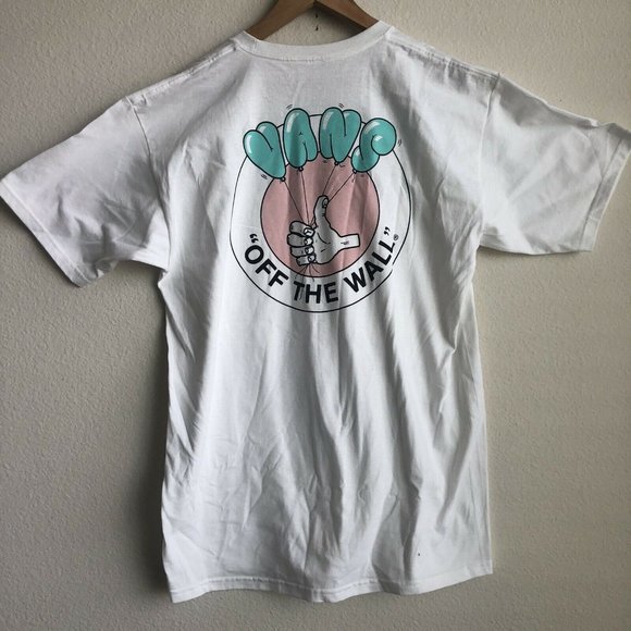 Vans Mens Off the Wall Balloon T Shirt Size Large Short Sleeve Thumbs Up NEW - Picture 6 of 6
